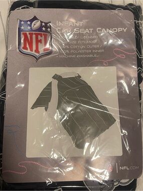 NFL Blue and White Cowboys 5 Piece Car Seat Carrier Cover Set